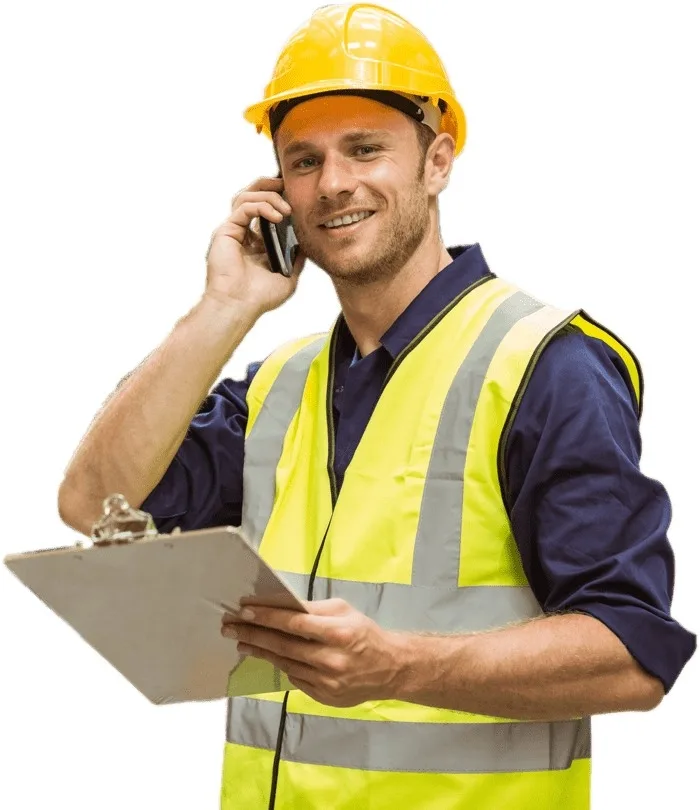 HOPEWAY support team member communicating with client in the office